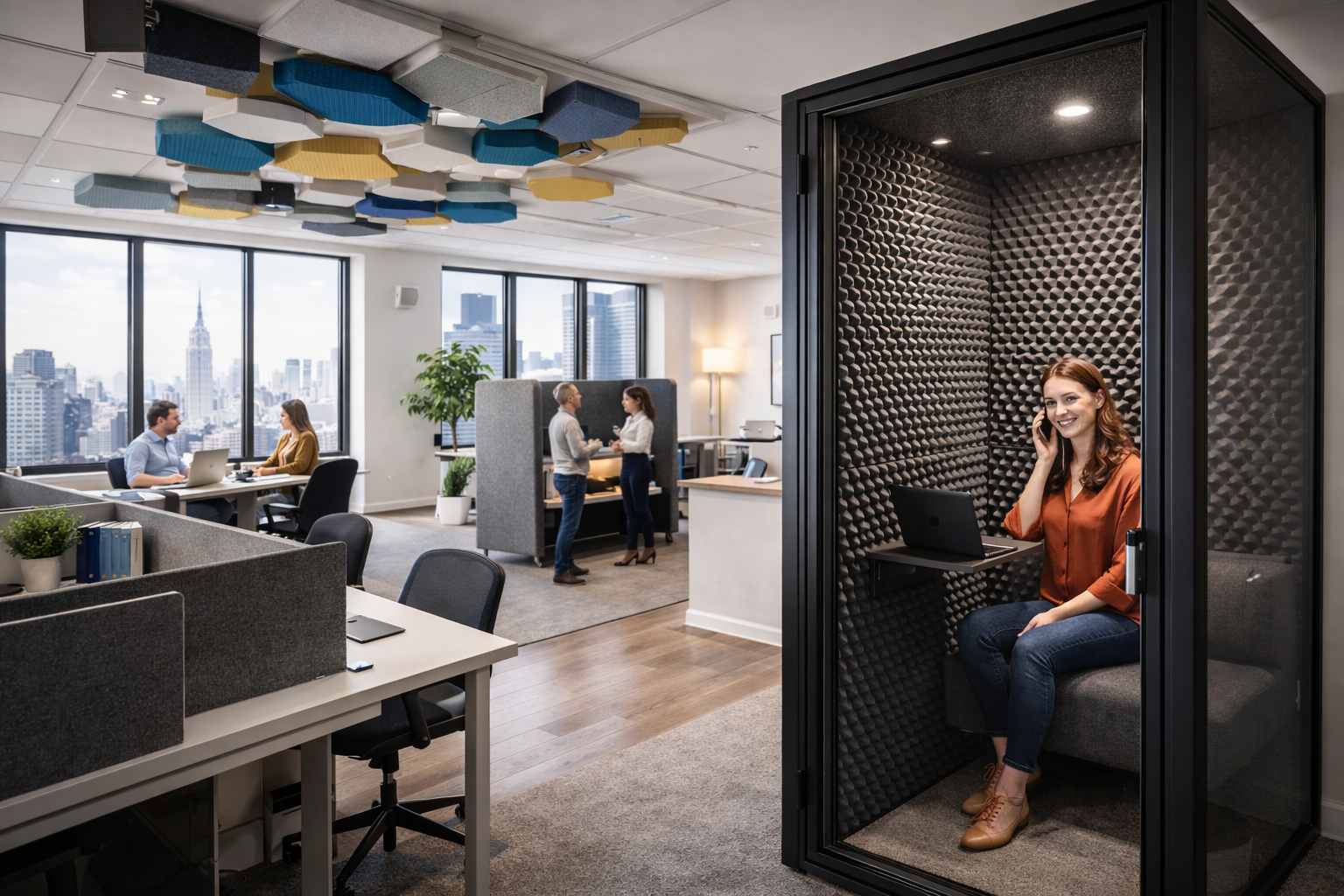 Acoustic Solutions for NYC Open-Plan Offices: Balancing Collaboration and Privacy